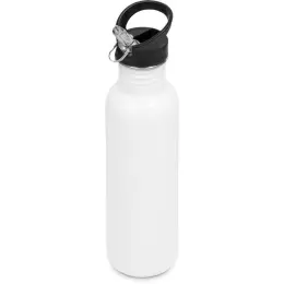 Ventura Stainless Steel Water Bottle Solid White Unbranded